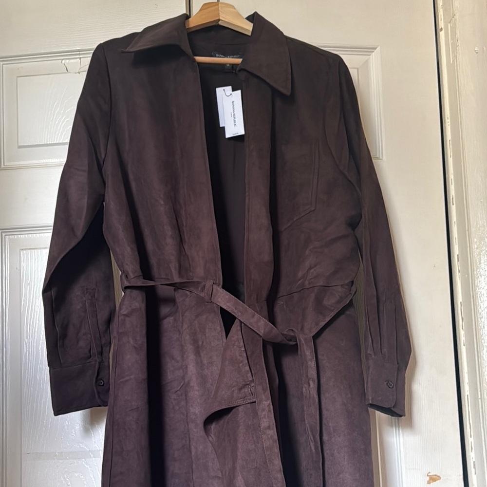 Banana Republic Brown Trench Coat with Belt